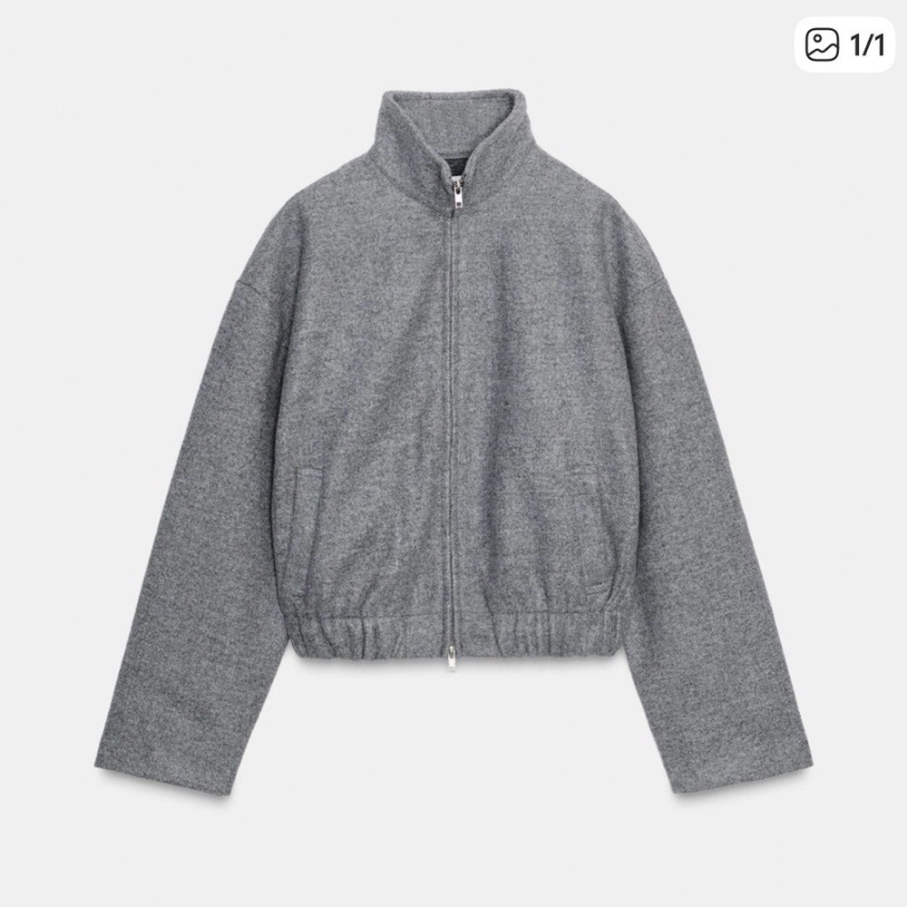 NWT Zara Soft Bomber Jacket Size S